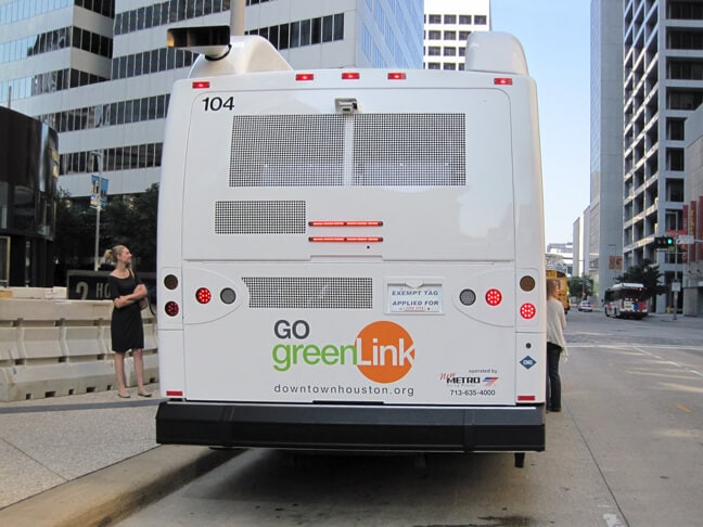 HDMD_Houston Downtown Management District GreenLink_Bus Back