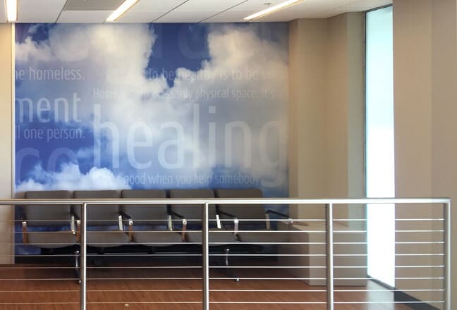 HFH_Healthcare for the Homeless_Donor Wall Graphics 3rd floor