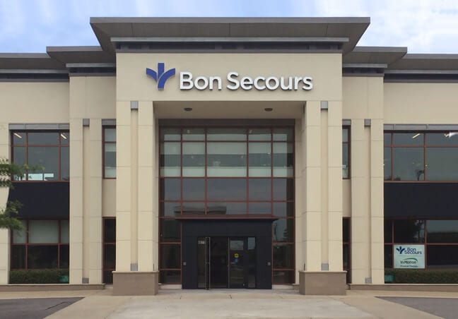 BSG_Bon Secours Hampton Roads_BML Building Mounted Logo