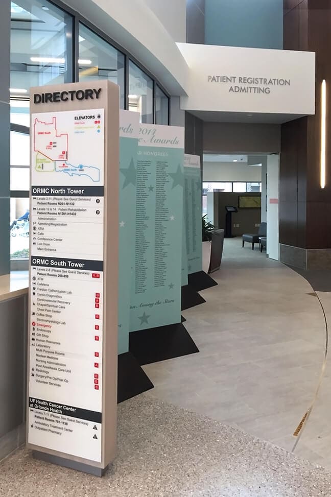 Orlando Regional Medical Center_DFP Directional Freestanding Pylon
