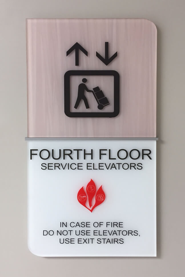 Orlando Regional Medical Center_SEP Service Elevator Plaque