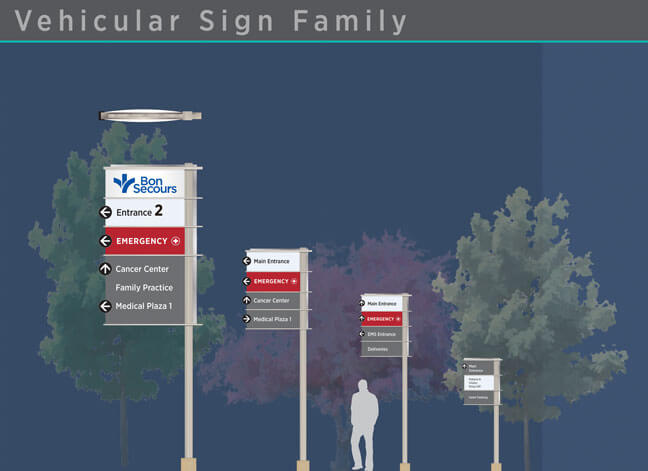 Bon Secours - Vehicular Sign Family 1