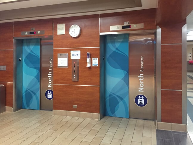 Methodist Healthcare San Antonio - Elevator Lobby Graphics North