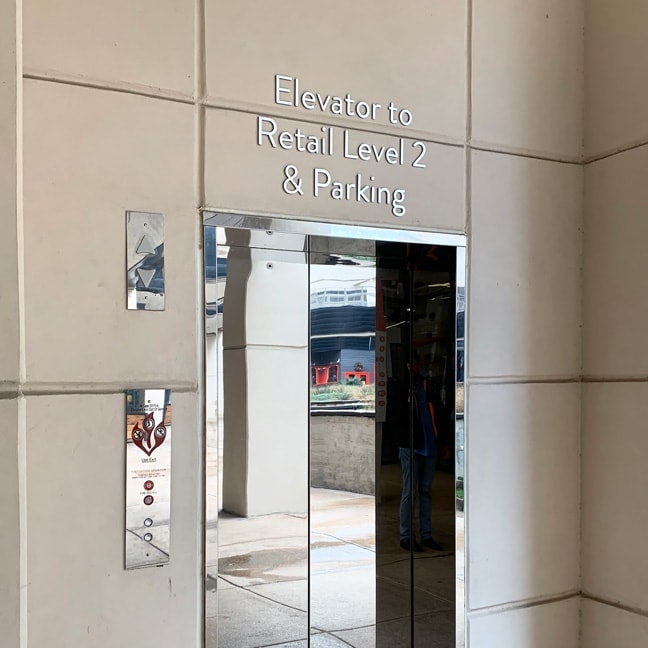 The Centrum_Elevator Lobby Individual Letter Graphics ILG