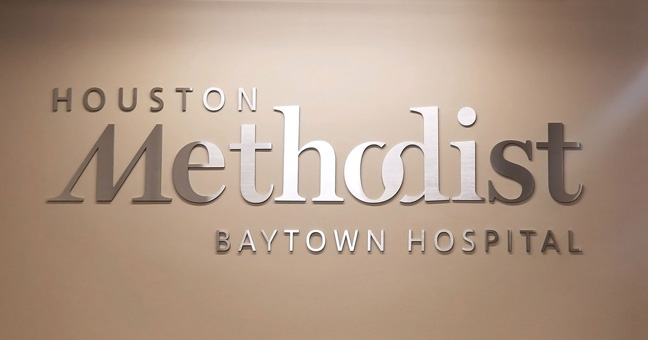 Houston Methodist Baytown Hospital (Outpatient Center) - Interior Individual Letter Graphics ILG (Logo)