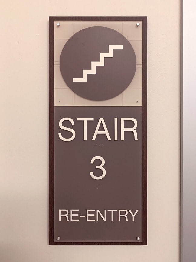 Houston Methodist Baytown Hospital (Outpatient Center) - Interior Stairwell Plaque SWP