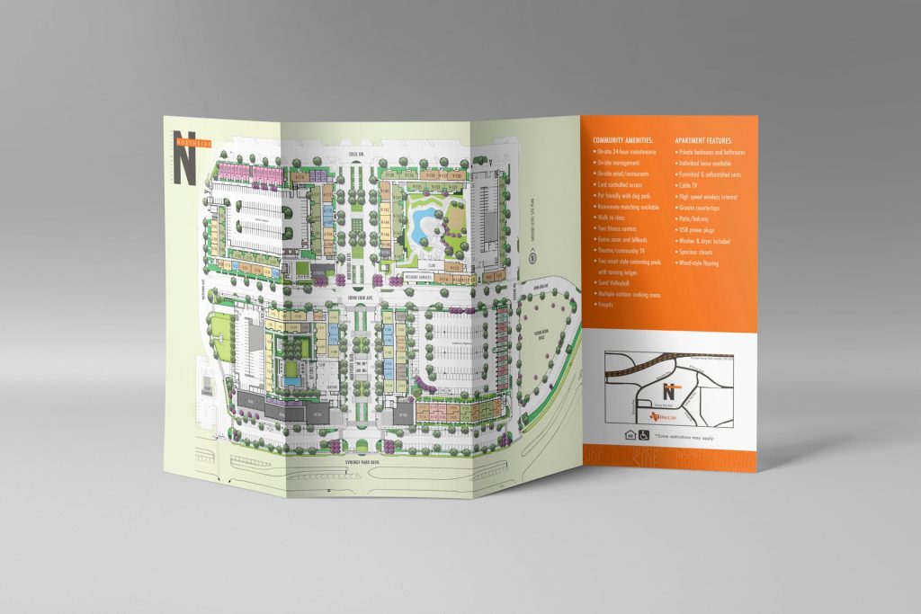Northside Apartments - Quad Fold Brochure (Back)