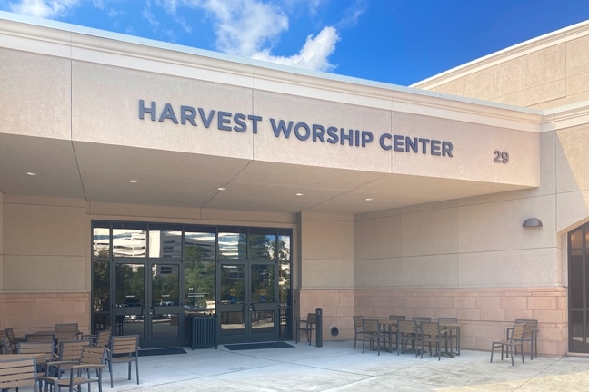 The Woodlands Methodist Church - Exterior Building Mounted Graphic BMG