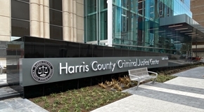 Harris County Criminal Justice Center: Exterior Wall Mounted Graphics (Cabinet) WMG Left Side