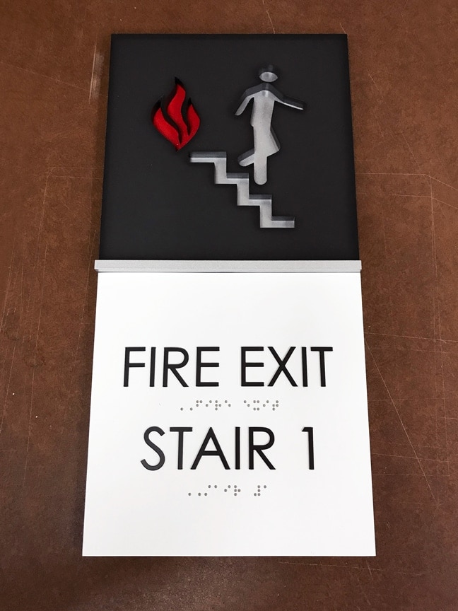 CitiGroup Center: Interior Stair Identity Plaque SIP