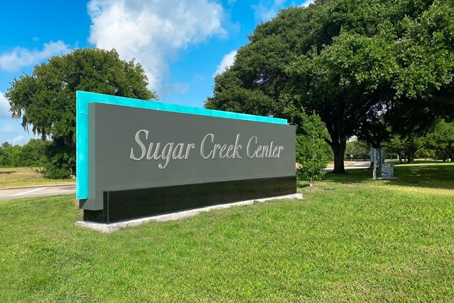 Three Sugar Creek Center - Exterior Main Entrance Identity MEI (Left Side)