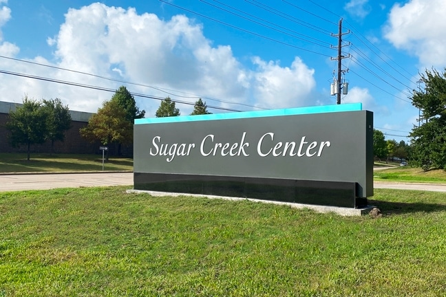 Three Sugar Creek Center - Exterior Main Entrance Identity MEI (Right Side)