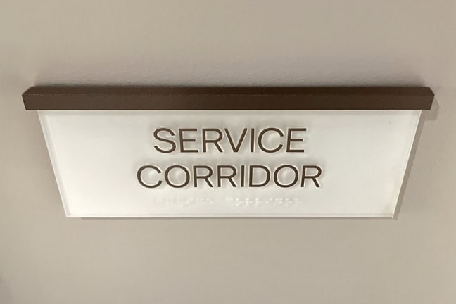700 River: Interior Primary Room Sign PRI.A (Light Plaque)