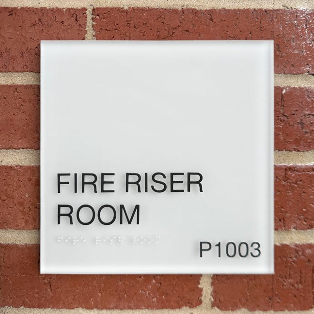 Houston Methodist Cinco Ranch Hospital - Exterior Tertiary Room Plaque TRP