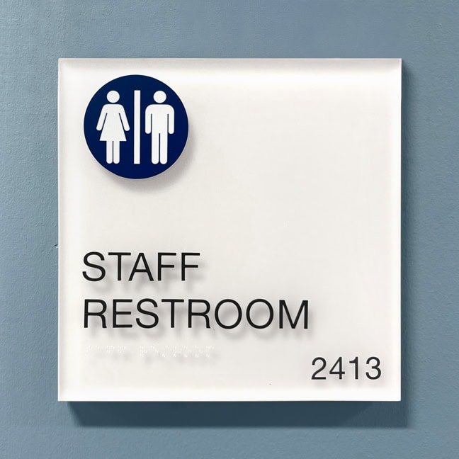 Houston Methodist Cinco Ranch Hospital - Interior Tertiary Room Plaque TRP (RR)