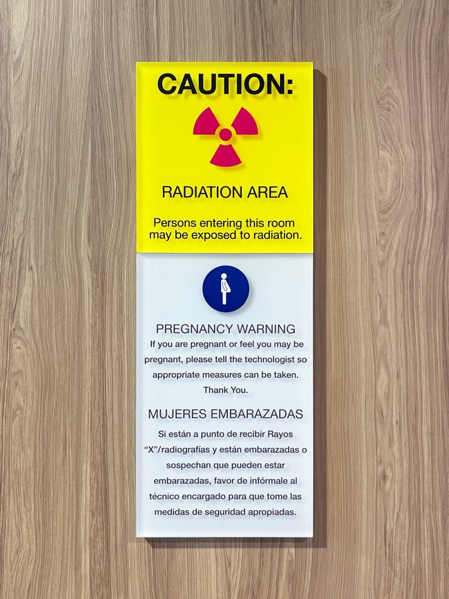 Houston Methodist Cinco Ranch Hospital - Interior Warning Plaque C WP