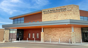 Exterior view of Permian Basin Behavioral Health Center in Midland, Texas.