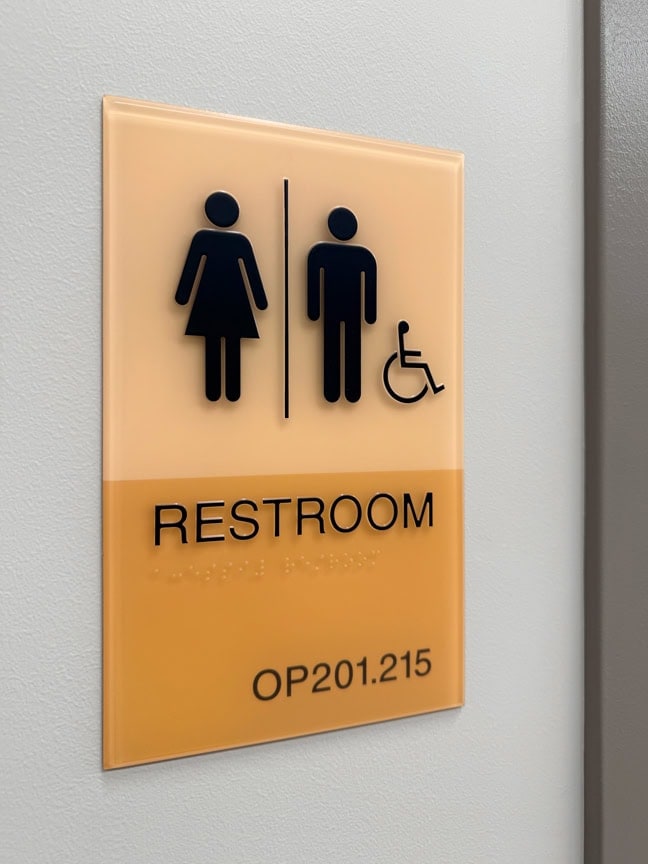 Permian Basin Behavioral Health Center: Interior Restroom Plaque RRP